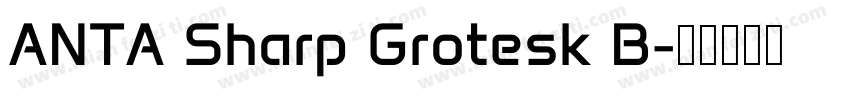 ANTA Sharp Grotesk B字体转换